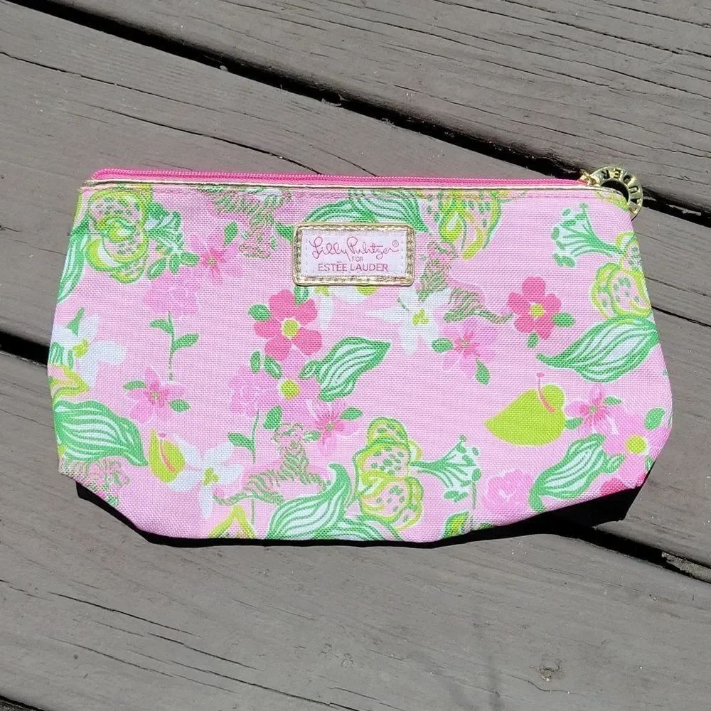 Lilly Pulitzer Estee Lauder makeup bag